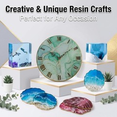 Epoxy Resin Kit 1 Gallon,High Gloss, Food Safe & UV Resistant Best for DIY, Art,