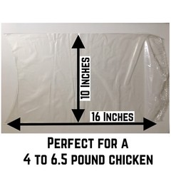 POULTRY SHRINK BAGS 10″ X 16″ + FREE ZIP TIES FREEZER SAFE MADE IN THE USA 🇺🇸