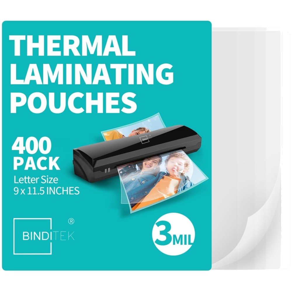 Letter Size Laminating Sheets, 8.5 x 11 Inches, Ultra Clear
