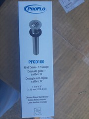 Sink Drain Assembly (1-1/4″) PROFLO PFGD100 Chrome Grid Bathroom
