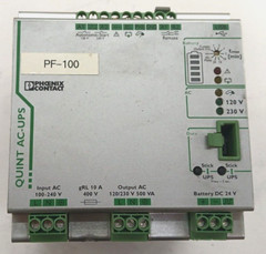 PHOENIX CONTACT POWER SUPPLY QUINT-UPS/1AC/1AC/500 VA ORDER NO. 2320270