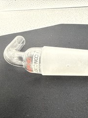 90° Borosilicate Glass Vacuum/Gas Adapter, 24/40 Joint, Lab Supply, Bent Inlet