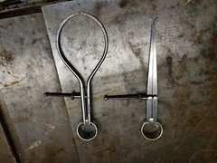 2 VINTAGE BROWN & SHARPE 801 + 812 used OUTSIDE INSIDE CALIPERS