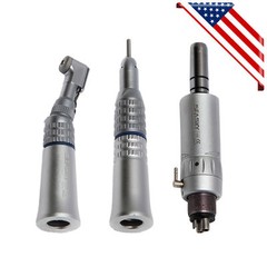 Dental Low Slow Speed Handpiece Contra Angle Straight Air Motor 4 Hole NSK Style