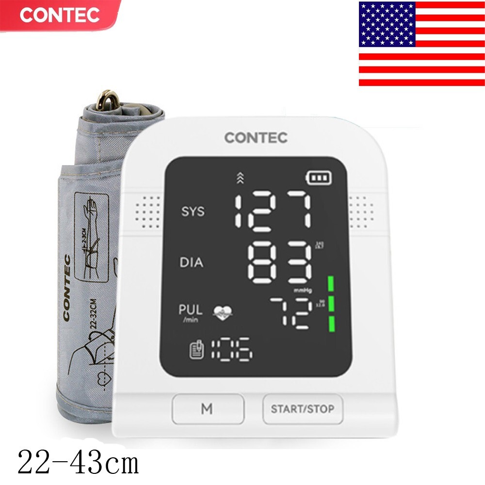 LED electronic blood pressure monitor home use portable sphygmomanometer,22-43CM
