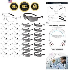Safety Glasses for Men Women ANSI Z87.1 Safety Glasses Bulk Protective Eyewea…