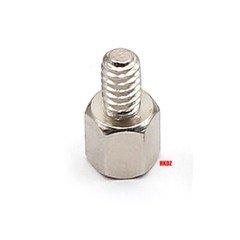 4#-40*5 Copper Nickel Plated Hex Standoff Spacer Screws Pillar PC Computer Bolts