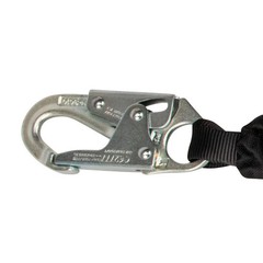 Safewaze Pro 3 Ft. Energy Absorbing Lanyard: Snap Hook