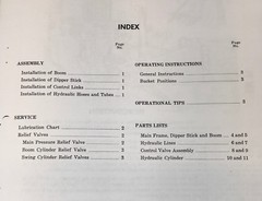 Davis D-130 Backhoe Owners Operators Manual Illustrated Parts List Operating