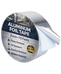 Aluminum Foil Heat Tape – Waterproof, 2″ x 25 Yards for HVAC & General Repairs