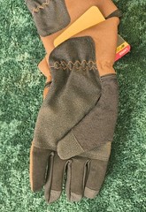 Size L Firm Grip Duck Canvas Utility Tough Working Gloves TouchScreen Finger