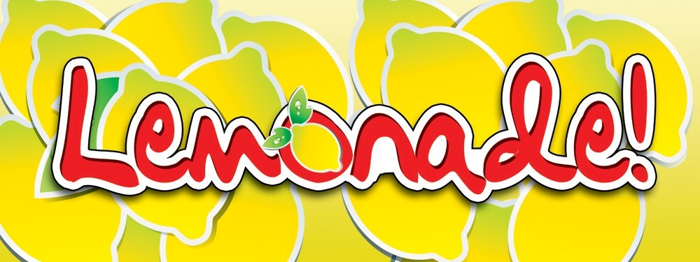 3ft x 8ft Lemonade Vinyl Banner -Alt to Banner Flag 3’x8′ (176)