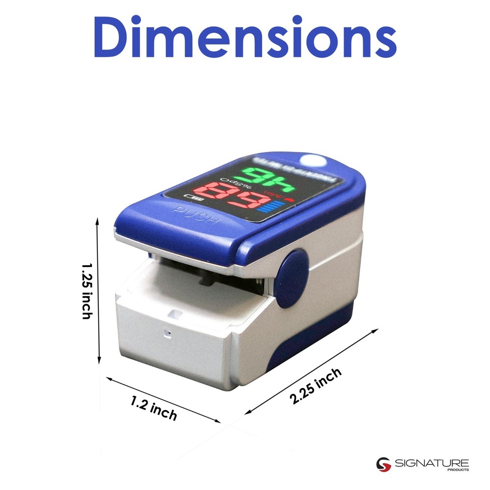 USA ColorLED Finger tip Pulse Oximeter SpO2 Monitor LK87 2xAAA USA (Damaged Box)