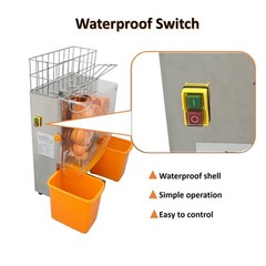 Commercial Orange Juicer Machine 110V Automatic Feeding Lemon Orange Squeezer US