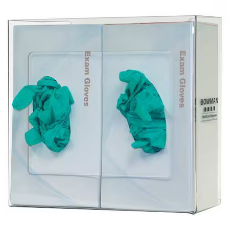 Bowman Dispensers Gp-014 Glove Dispenser, Petg, Holds (2) Boxes , Clear ,