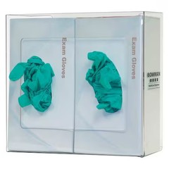 Bowman Dispensers Gp-014 Glove Dispenser, Petg, Holds (2) Boxes , Clear ,