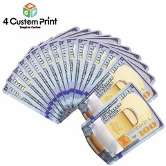 100Pcs 3.5g Mylar Bags US Dollar Print Zipper Seal Food Grade Storage Pouches