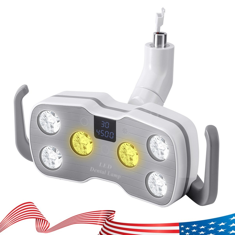 Lámpara de Fotocurado Dental 9W con 6 LED y Pantalla LCD para Sillón Dental