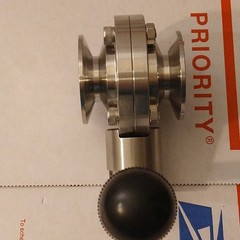 1” Sanitary Butterfly Valve with Pull Handle Stainless Steel