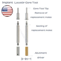 US Locator Tapered Abutment 1-5.0mm height for Zimmer TSV3.5 Mis Adin Implants