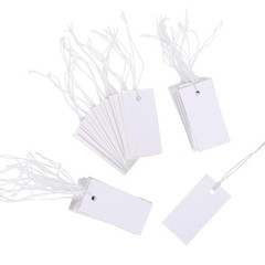 Shappy 300 Pcs 0.8 x 1.58 Inches White Price Display Tags Marking Labels Disp…