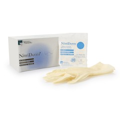 NitriDerm Nitrile Surgical Glove Standard Cuff Length SIZE 6.5 50 per Box