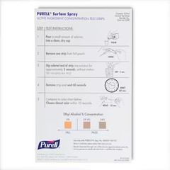 Purell 3341-6Ctstrp Test Strip, 6 7/8 In L, 4 In W, Pk6