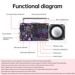 Digital Tube FM Radio Electronic Kit DIY Soldering Practice Kit 87.5MHz~108MHz