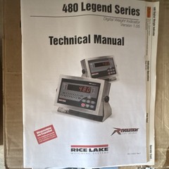 Rice Lake 480 Legend Digital Floor Scale Weight Indicator 480A-A Tare Zero Print