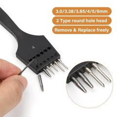 WUTA Removable Circle Leather Hole Punch Lacing Stitching Professional Workin…