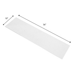 SSWBasics Tempered Glass Shelf – Set of 2, 10″ x 36″ x 3/16″ – Stylish & Sturdy