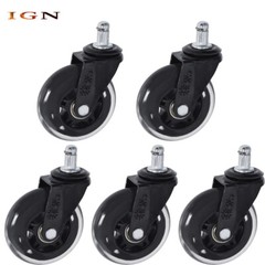 5 Pack 3 Inch Office Chair Caster Swivel Wheels Replacement Heavy Duty Low-Noise