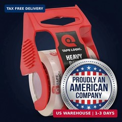 Tape Logic Heavy Duty Packing Tape with Dispenser (2 Pack) – 2.6 Mil Thick Clear