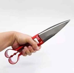 Single Bow Sheep Trimming Shears With 6″ Sharp Blades Livestock Tool 14″ Length