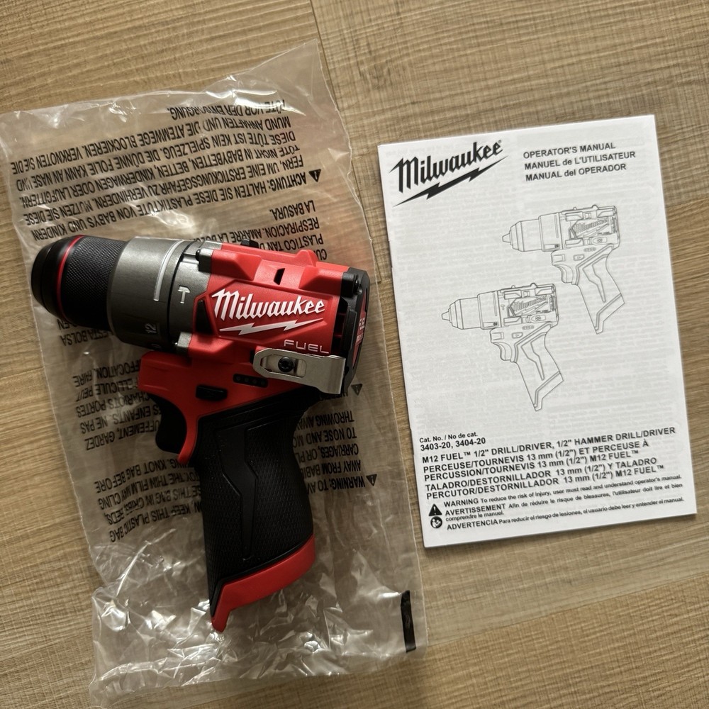 Milwaukee M12 FUEL 1/2″ Hammer Drill Driver GEN 3 3404-20 – BRAND NEW