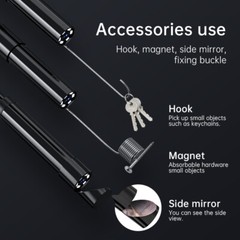 HD 1080P LED Handheld Industrial Endoscope Borescope 8mm Inspection Snake Camera