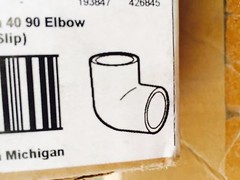 3/4″ .75″ Elbow 90 Degree Schedule 40 PVC (Slip x Slip) Genova 30707 – Qty 10