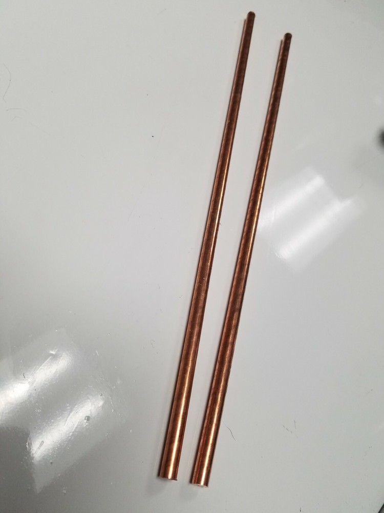 1/4″ .25″ Solid Copper Round stock Bar Rod 12″ 2 Pieces