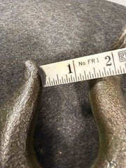 Vintage Rigging Hook With Reverse Eye. UW26. 1-1/4” Throat And 1-3/8” Eye.