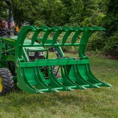 Titan Attachments 72″ HD Root Grapple Rake Attachment Fits John Deere Hook & Pin