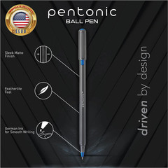 Pentonic Premium Ball Point Pen 1.0 Mm Medium Point, 10-Count, Assorted Colors |