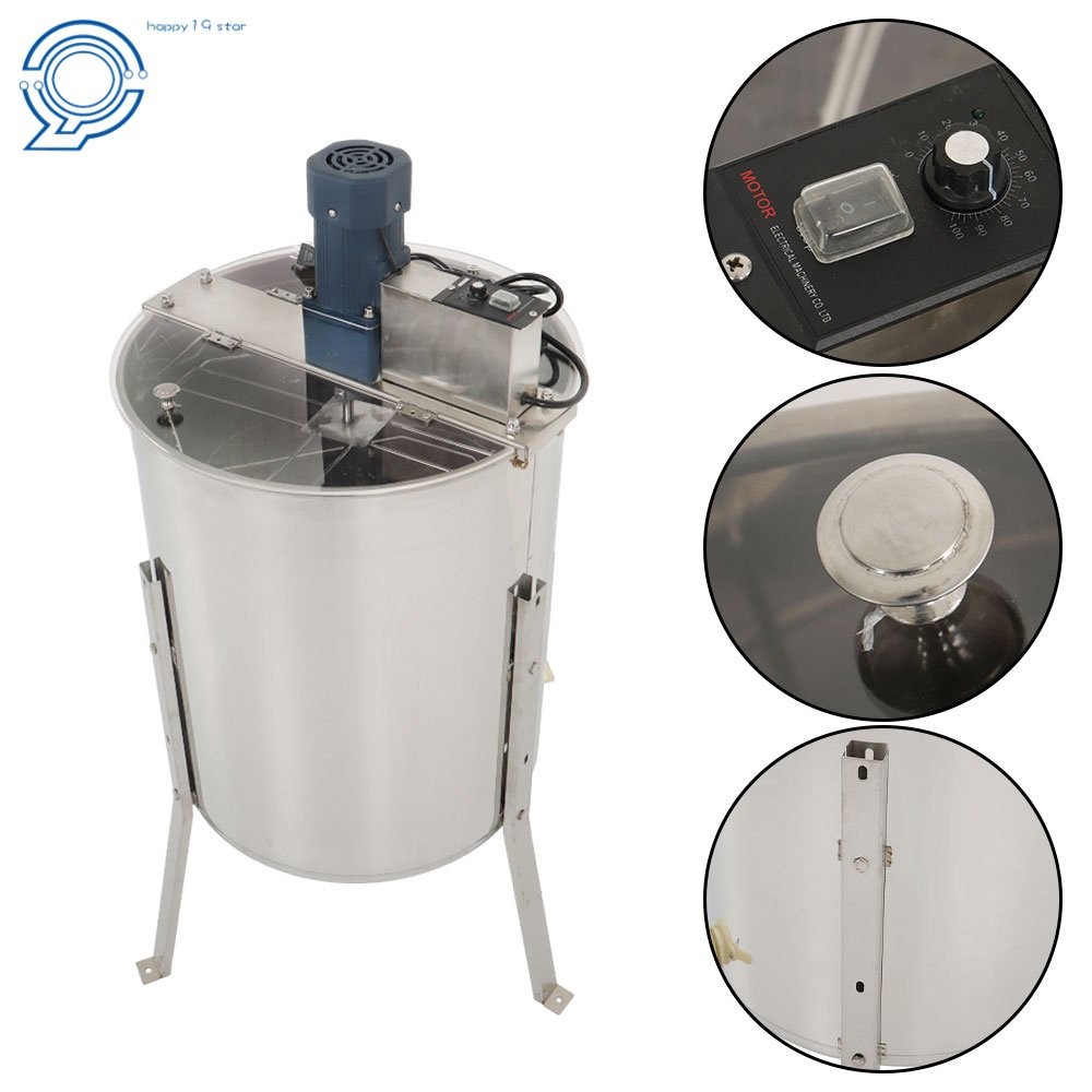 New 4/8 Frames Electric Honey Extractor Beekeeping Equipment Stainless Steel