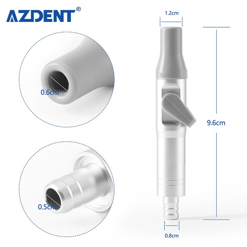 Dental Universal Saliva Ejector Valve SE Weak Suction Handle Adaptor with Switch
