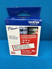 2 Genuine Brother TZe-S241 P-Touch Strong Adhesive Label Tape OEM 3/4″ 18MM