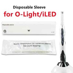 500PCS Dental Disposable PE Isolation Sleeve Cover for iLed O-Light Curing Light