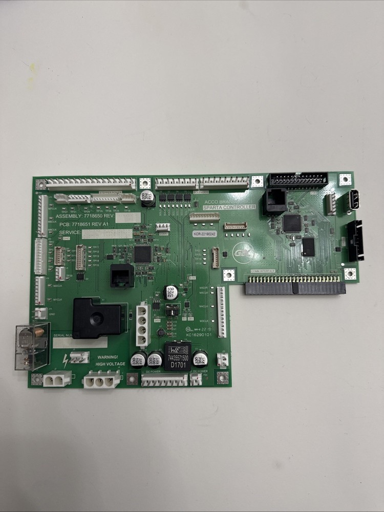 GBC Sparta Controller Main Logic Board (Assembly 7718650 / PCB 7718651) (B4)