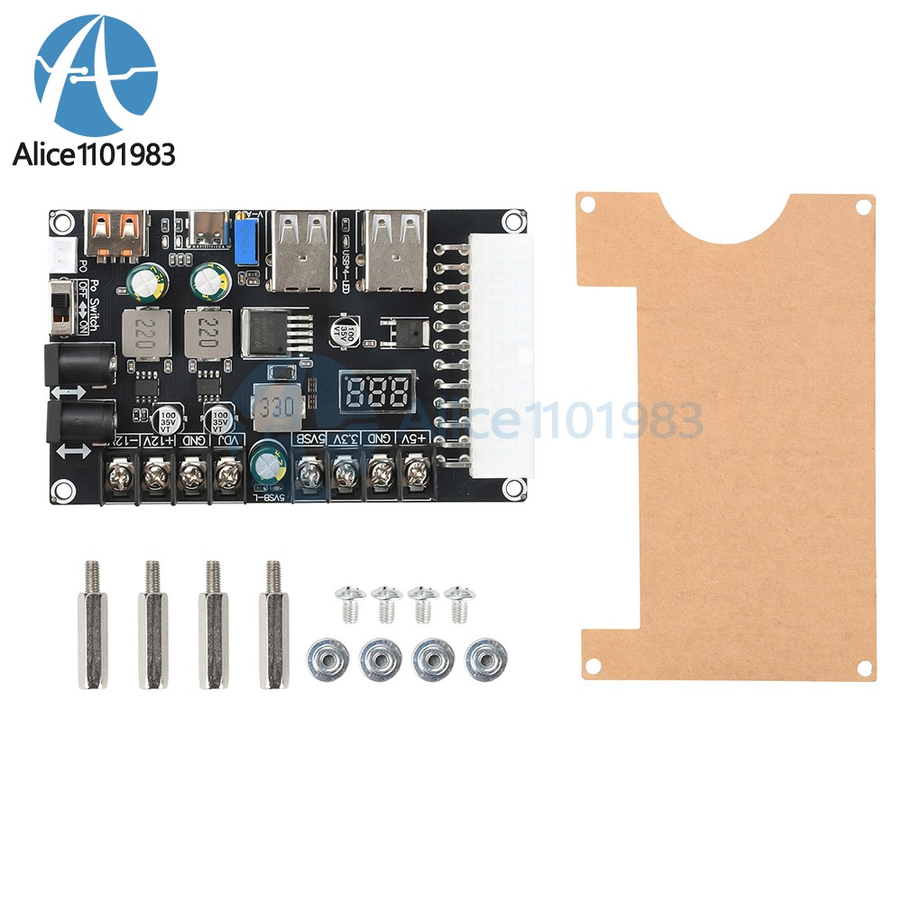 20/24Pin ATX Power Adapter Board Desktop Chassis ATX Power Supply Breakout Board
