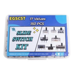 150Pcs 2Pin 3Pin 4Pin DIP Toggle Slide Switch Assortment Kit ON Off ON Off ON