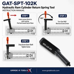 Replacement Enerpac RC102K seal kit – With Custom Return Spring Tool.