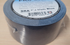 ProTapes Pro Gaff Gaffers Tape with Rubber Adhesive, 11 mil Thick 3″x55yrds-blue